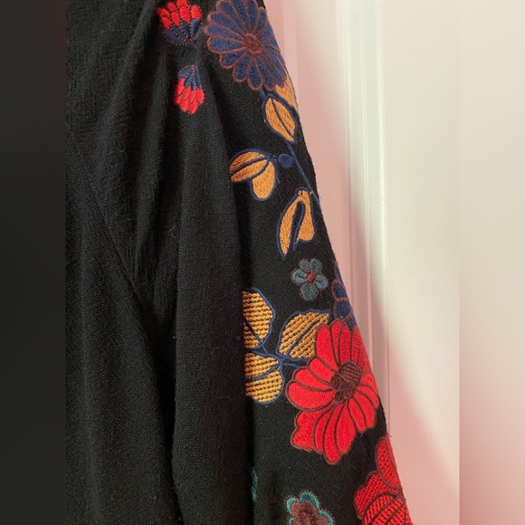 & Other Stories Embroidered Bishop Sleeve Dress Womens Size 8 - Picture 8 of 11